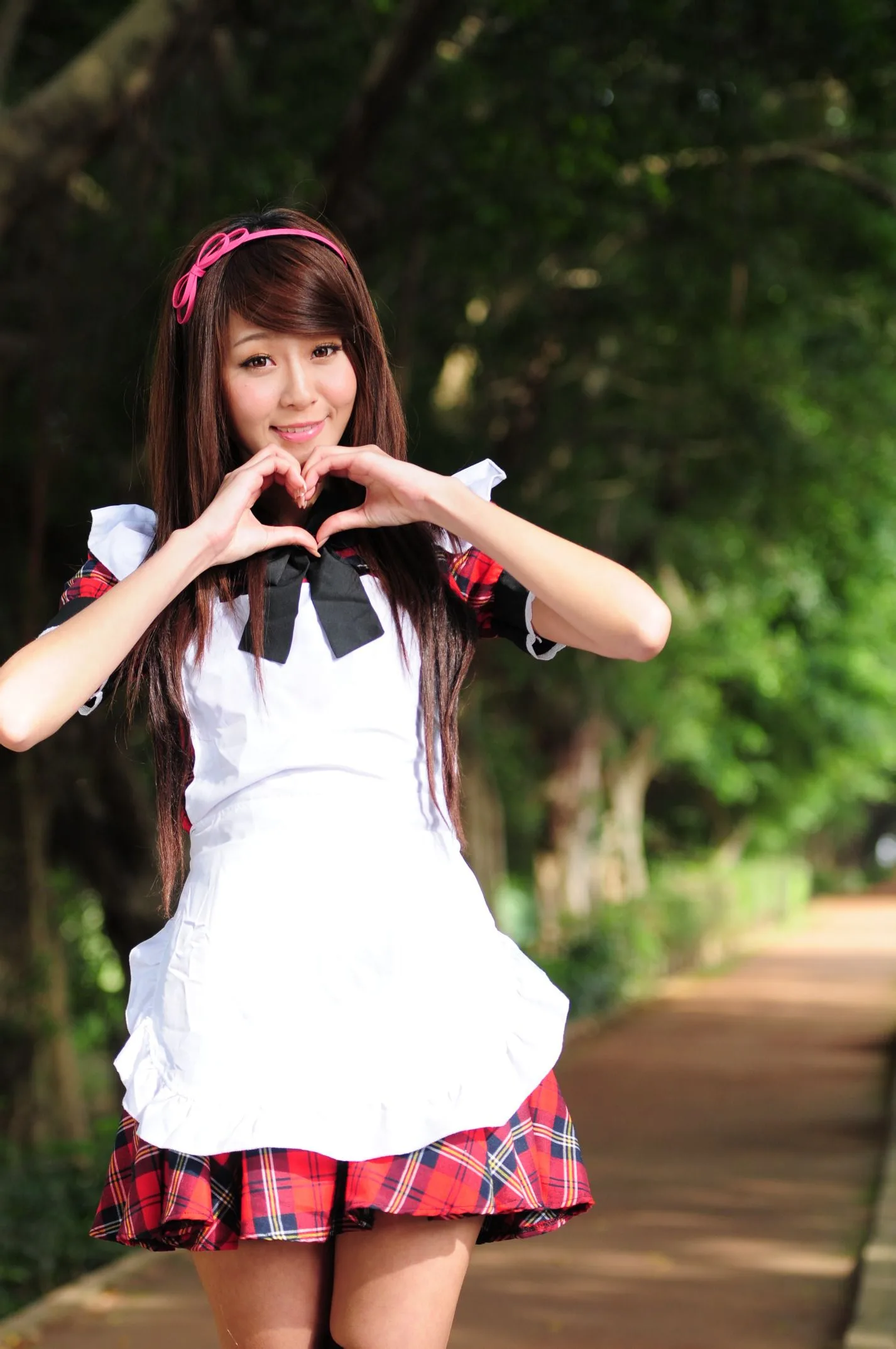 [Buổi chụp ảnh ngoài trời của Beautyleg] Winnie Xiaoxue - Bộ ảnh ngoài trời ngọt ngào và dễ thương trong trang phục hầu gái. - 75